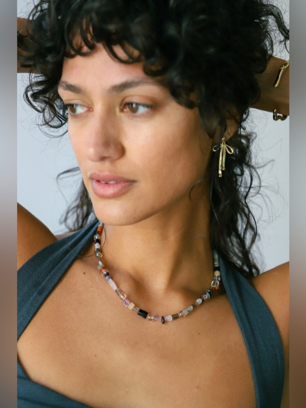 NWT Sea + Pattern Palette Multicolor Tube Bead Necklace